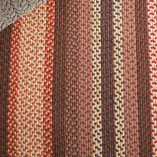 Safavieh Braided BRD313T Brown / Light Machine Washable Area Rug Detail