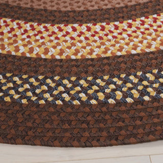 Safavieh Braided BRD313T Brown / Light Machine Washable Area Rug Detail