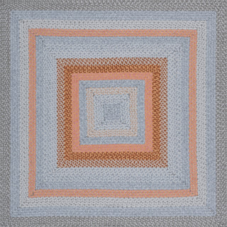 Safavieh Braided BRD314G Grey / Rust Area Rug Square