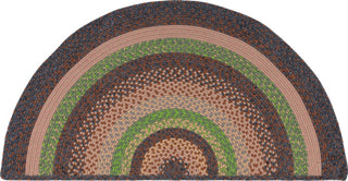 Safavieh Braided BRD314T Brown / Green Area Rug 