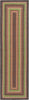 Safavieh Braided BRD314T Brown / Green Area Rug Runner