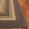 Safavieh Braided BRD314T Brown / Green Area Rug Detail