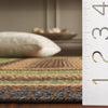 Safavieh Braided BRD314T Brown / Green Area Rug Detail