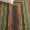 Safavieh Braided BRD314T Brown / Green Area Rug Detail