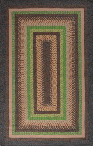 Safavieh Braided BRD314T Brown / Green Area Rug main image
