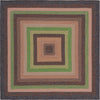Safavieh Braided BRD314T Brown / Green Area Rug Square
