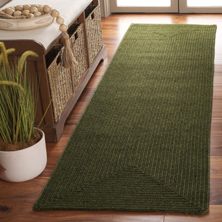 Safavieh Braided BRD315A Green Area Rug Room Scene