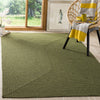 Safavieh Braided BRD315A Green Area Rug Room Scene Feature