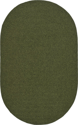 Safavieh Braided BRD315A Green Area Rug Oval