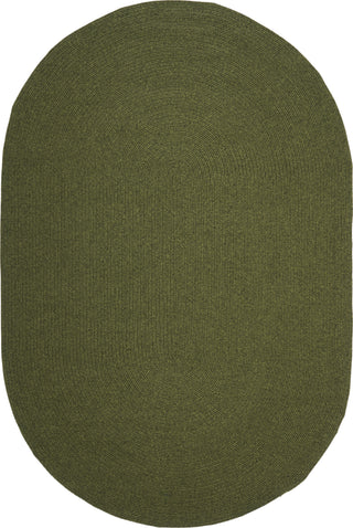 Safavieh Braided BRD315A Green Area Rug Oval