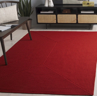 Safavieh Braided BRD315P Rust Area Rug Room Scene Feature