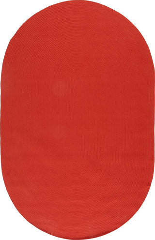 Safavieh Braided BRD315P Rust Area Rug Oval