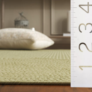 Safavieh Braided BRD315W Sage Machine Washable Area Rug Detail