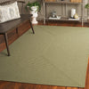 Safavieh Braided BRD315W Sage Machine Washable Area Rug Room Scene Feature