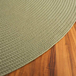 Safavieh Braided BRD315W Sage Machine Washable Area Rug Detail