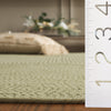 Safavieh Braided BRD315W Sage Machine Washable Area Rug Detail
