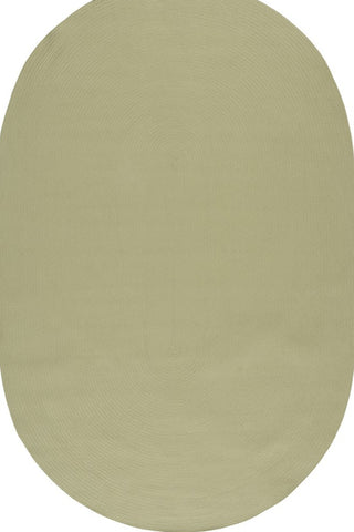 Safavieh Braided BRD315W Sage Machine Washable Area Rug Oval