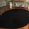Safavieh Braided BRD315Z Black Area Rug Room Scene Feature