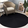 Safavieh Braided BRD315Z Black Area Rug Room Scene Feature