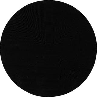 Safavieh Braided BRD315Z Black Area Rug Round