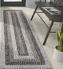 Safavieh Braided BRD318A Ivory / Black Area Rug Room Scene