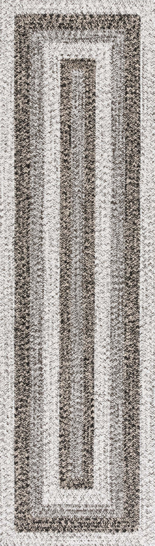 Safavieh Braided BRD318A Ivory / Black Area Rug Runner