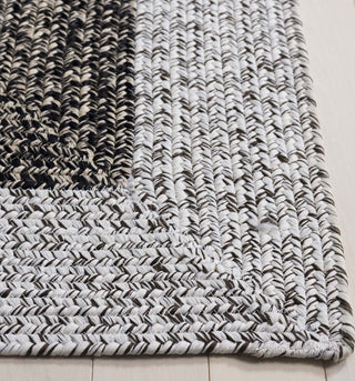 Safavieh Braided BRD318A Ivory / Black Area Rug Detail