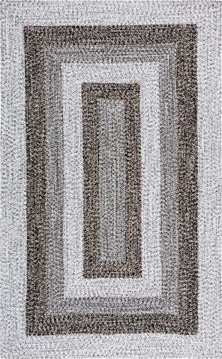 Safavieh Braided BRD318A Ivory / Black Area Rug main image