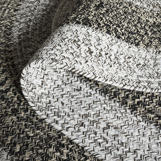 Safavieh Braided BRD318A Ivory / Black Area Rug Fold