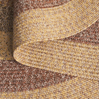 Safavieh Braided BRD318B Beige / Brown Area Rug Fold