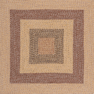 Safavieh Braided BRD318B Beige / Brown Area Rug Square