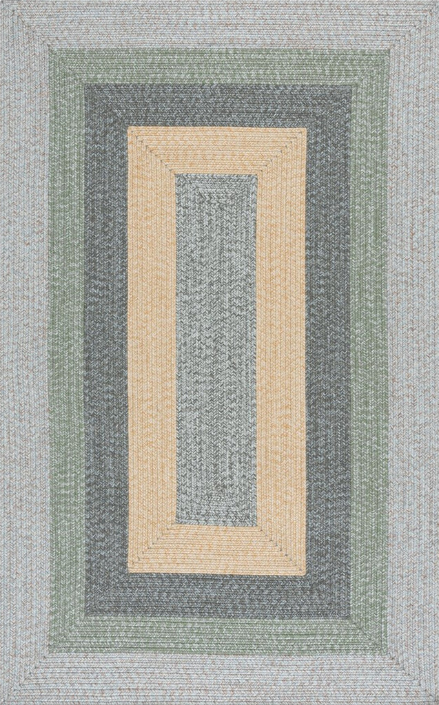 Safavieh Braided BRD318F Grey / Green Machine Washable Area Rug main image