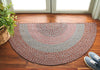 Safavieh Braided BRD318G Brown / Grey Pink Area Rug Room Scene Feature