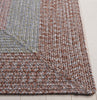 Safavieh Braided BRD318G Brown / Grey Pink Area Rug Detail