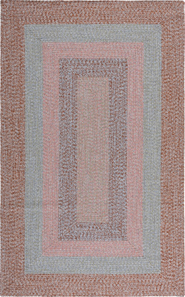 Safavieh Braided BRD318G Brown / Grey Pink Area Rug main image