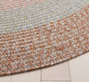 Safavieh Braided BRD318G Brown / Grey Pink Area Rug Detail