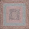 Safavieh Braided BRD318G Brown / Grey Pink Area Rug Square