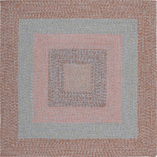 Safavieh Braided BRD318G Brown / Grey Pink Area Rug Square