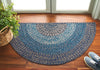 Safavieh Braided BRD318N Navy / Blue Area Rug Room Scene Feature