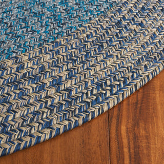 Safavieh Braided BRD318N Navy / Blue Area Rug Detail