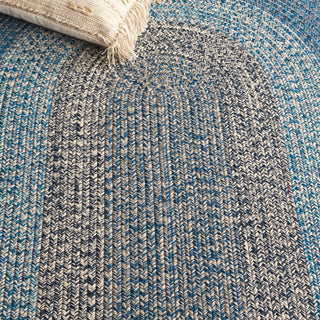 Safavieh Braided BRD318N Navy / Blue Area Rug Detail