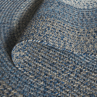 Safavieh Braided BRD318N Navy / Blue Area Rug Fold