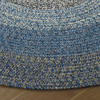 Safavieh Braided BRD318N Navy / Blue Area Rug Detail