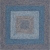 Safavieh Braided BRD318N Navy / Blue Area Rug Square