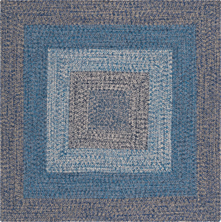Safavieh Braided BRD318N Navy / Blue Area Rug Square