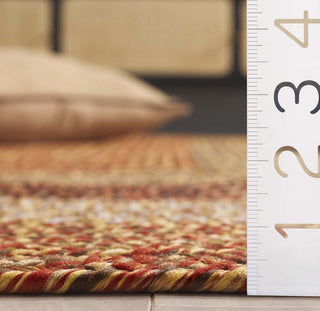 Safavieh Braided BRD318P Rust / Red Machine Washable Area Rug Detail