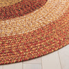 Safavieh Braided BRD318P Rust / Red Machine Washable Area Rug Detail