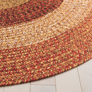 Safavieh Braided BRD318P Rust / Red Machine Washable Area Rug Detail
