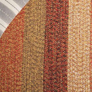 Safavieh Braided BRD318P Rust / Red Machine Washable Area Rug Detail