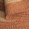 Safavieh Braided BRD318P Rust / Red Machine Washable Area Rug Fold